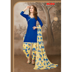  Minu Blue Cotton Salwarsuit