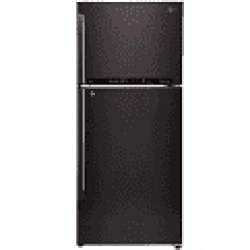 LG 437 L 4 Star Inverter Frost-Free Double-Door Refrigerator (GL-T432FBLN, Black Steel) 