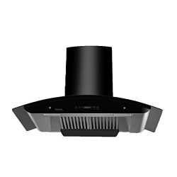 Hindware 90cm 1200 m3/hr Chimney (KA Cooker Hood Revio 90, 2 Baffle Filters, Black) 
