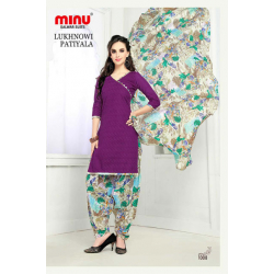 Minu Purple Cotton Salwarsuit