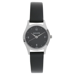 Essentials Black Dial Leather Strap