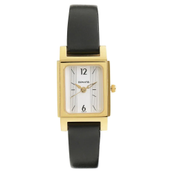 Essentials White Dial Leather Strap