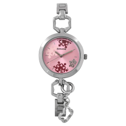 Charmed Pink Dial Stainless Steel Strap