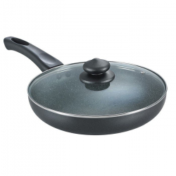 Omega Deluxe Granite Fry Pan 240 mm with Lid
