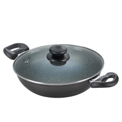 Omega Deluxe Granite Kadai 260 mm with lid