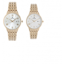 Bandhan Rose Gold Dial Stainless Steel Strap Watches