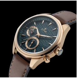 Voyager from Maritime - Multifunction Watch with Sea wave pattern on Sea Green Dial