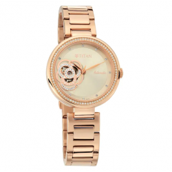 Self Expression in Rosegold Dial Automatic Watch