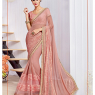 Pink colour saree PIN146M83