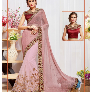 Pink colour saree PINRCCCY45