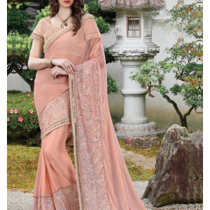 Skin colour saree SKI3G0OO30