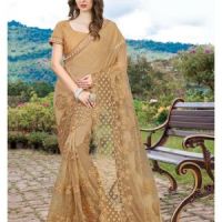 Golden  colour sareeGOLAS4TN55