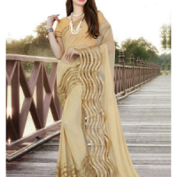 Skin colour saree	SKIBD59777