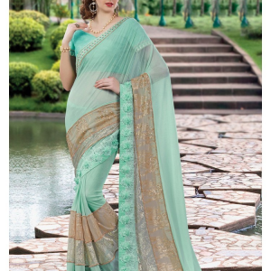 Sky blue colour saree SKYGIGBT67