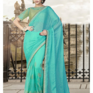 Sky blue colour saree SKYD8DVS39