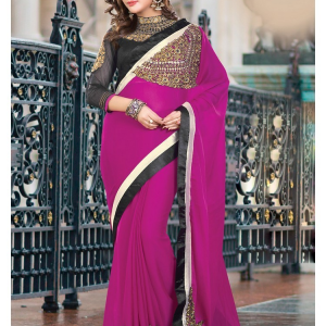 Purple colour saree PURZHFSR61