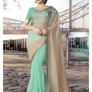 Sky blue colour saree 	SKY64M0638