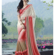 Orange  colour saree	ORARKODO3