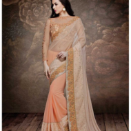 Orange  colour saree ORAYAPCJ71