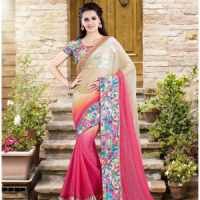 Pink colour sareePINAKGSE25