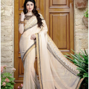 Skin colour saree 	SKIPNVP592