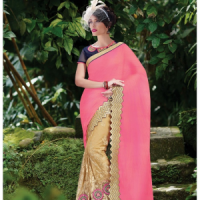 Pink colour sareePINMRNTG44