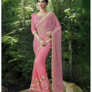 Pink colour saree PINPVMHA62