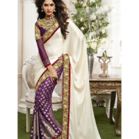 Purple colour saree PURKI9KR79