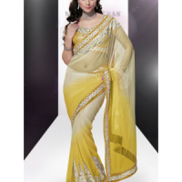 Yellow colour saree YELR6AAK3