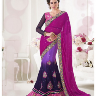 Purple colour saree 	PURQOZ7891