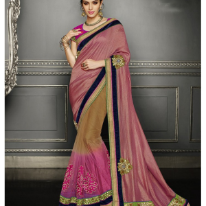 Pink colour saree PINAAX9S25