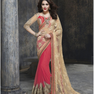 Pink colour saree PINI6GNQ52