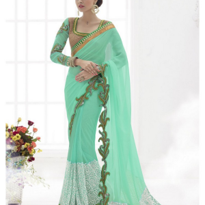 Green colour sareeGREZ4KS270