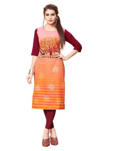 Trendy Women's Crepe Kurti SKU -MR00186 (Code: 1KW9)Trendy Women's Crepe Kurti SKU -MR00186 (Code: 1KW9) 	TREW13OJ56