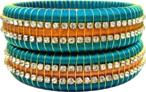 Silk Thread Bangle SKU-NAVYA20 (Code: 1KX8)Silk Thread Bangle SKU-NAVYA20 (Code: 1KX8) 	SILS8K4K66