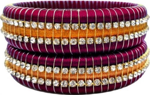 Silk Thread Bangle SKU-NAVYA10 (Code: 1KX5)Silk Thread Bangle SKU-NAVYA10 (Code: 1KX5) 	SILZBYA353