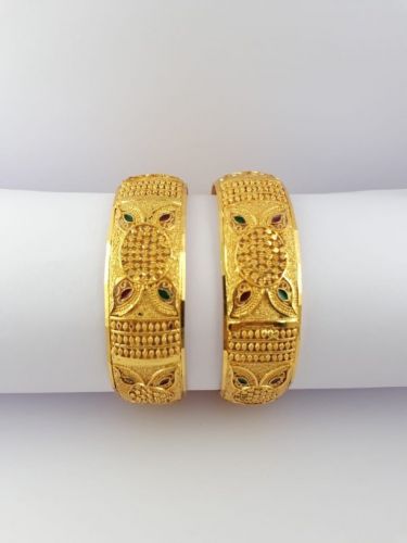 Gold Plated Pair Of Bangle (Code: 1L5K)GOLI1OPZ33