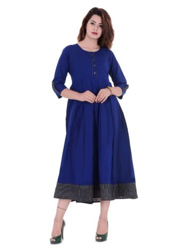 Women's Lovely Cotton Kurti SKU-KSRBLU-161 (Code: 1WOMPS8GL13LL6)