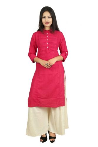 Elegant Kurti SKU - D15-Pink (Code: 1IBB)ELEUCGN429