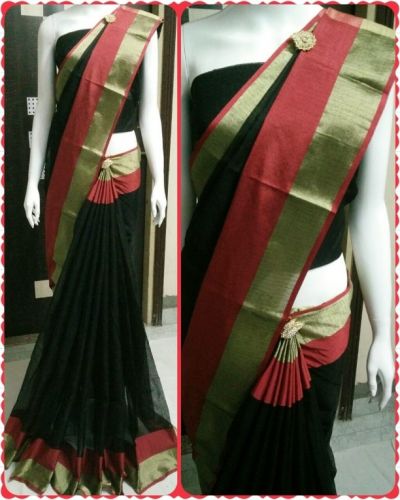 Doriya Cotton Saree (Code: 1AU3)DOR2WM409