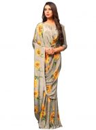 Party Wear Printed Saree SKU-RKAM7085 (Code: YJIS)PAR7PX3U1