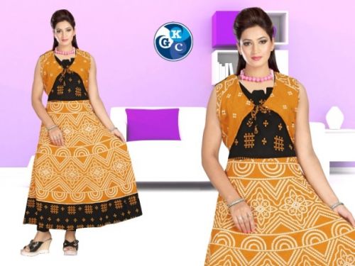 Jaipuri Kurtis With Attached Jacket (Code: 19GT)JAITR0GN80