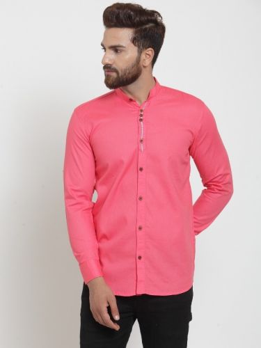 Casual Men's Shirt Sku :5F2M2-T2-REDDISHPINK (Code: 1ICH)CAS8BJNH30