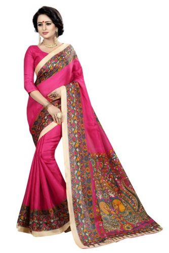 Elegant Cotton Sarees Vol-2 kk pink (Code: FVJD)ELEPLZIL19