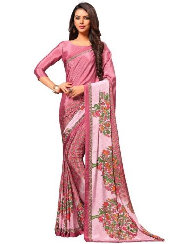 Party Wear Printed Saree SKU-RKAM7083 (Code: RYQM)PAR5TE0627