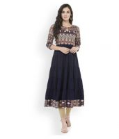 Stylish Crepe Kurti azira print anarkali kurti (Code: 162S)STY50KRL48