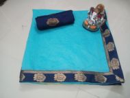 Cotton Chanderi Sarees (Code: BIOZ)COTC24G440