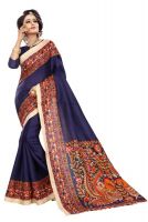 Elegant Cotton Sarees Vol-2 kk blue (Code: CKDP) ELEUMSHF45