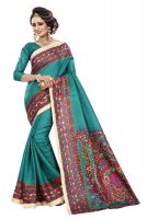 Elegant Cotton Sarees Vol-2 kk skyblue (Code: SYRQ) ELE0AAQA73