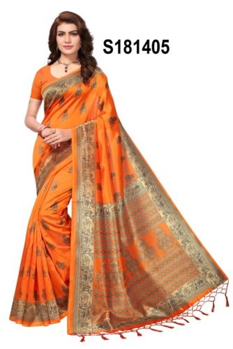 Original Soft Cotton Silk Saree (Code: 1AVN)ORID2KWH67